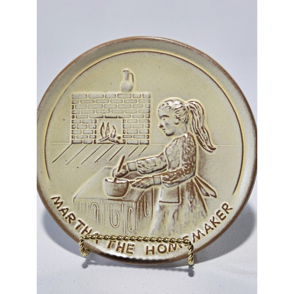 Frankoma 1972 Martha The Homemaker Plate Youth For Christ Campus Life 6/10 7"